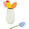 Balvi Forchettina aperitivo Tulip 6 spiedini a forma di tulipani a colori Ceramica/inox/silicone
