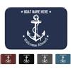 VWCSDSCS Tappeto personalizzato con ancora nautica nome barca, ingresso esterno, pavimento bagno, cucina, decorazione per interni ed esterni