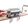 HUOLE Insaccatrice per Salsicce Manuale, Macchina per Produzione di Salsiccia Domestica, Macchina Per Salumi Multifunzioale Acciaio con 4 Tubi di Riempimento, per Casa e Ristoranti 3.6L