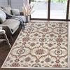 Mazovia Tappeto Salotto Moderno Pelo Corto - Tappeti Moderni Soggiorno - Tappeti Camera da Letto - Tappeti Grandi Dimesnioni - Motivo Orientale Ornamenti Tradizionali - Crema Beige Avorio - 80x150 cm