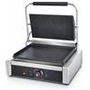 Ristoattrezzature - Piastra Panini Elettrica Singola - Rigata/Liscia - Griglia Professionale per Ristoranti e Bar - 42,5x37x21 cm - 2.2 kw