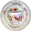 AngiesStrickZauber: Royal Albert - Piatto in porcellana - Tradizionale floreale - Lucido - Motivo floreale (April) - 1 pezzo - Grande - Lavaggio a mano consigliato