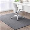 MOTTK Grande tappetino per sedia da ufficio, moquette e legno duro, spessore 6 mm, antiscivolo, per sedie rotolanti, per pavimenti in legno (grigio scuro, 60 x 120 cm)