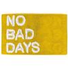 INTRECCI Tappeto Rettangolare 50x80 cm in Spugna No Bad Days Giallo, Tappetino Multiuso in Cotone Pelo Corto Bagno Materassino Scendidoccia Camera Soggiorno