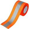 JINBING Nastro riflettente argento da cucire per chothing, tessuto di sicurezza, 5 cm x 5 m, colore: arancione