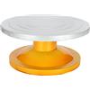 Riuulity Piatto Girevole per Ceramica con Base Antiscivolo, Ruota da Intaglio Manuale Leggera per Arte Ceramica, Artigianato e Decorazione di Torte