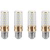 Jiotouhu Lampadine LED E27, AC175-265V, non dimmerabili, 900LM, Bianco freddo 6000K, 9W equivalenti a lampadine a incandescenza da 90W, lampadine LED a risparmio energetico E27 per lampadari, 4 pezzi