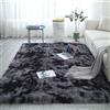 YUANWAN Tappeti Camera da Letto 160 x 210 cm Morbido Antiscivolo Facile Pulizia Tappeti Moderni Soggiorno Antiscivolo Morbido Tappeto Salotto per Soggiorno, Corridoio, Camera da Letto, Grigio Scuro