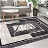 Mazovia Tappeto Moderno - Morbido Pelo Corto - Tappeto da Salotto Oeko-Tex - Tappeto per Ingresso Camera, Da Letto, Cucina, il Soggiorno - Collezione ATENA - Grigio 160 x 220 cm