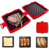 Generico Sandwich Maker - Tostapane antiaderente per microonde | Pressa per snack portatile | Strumento di cottura compatto per toast per colazione veloce, per viaggi, casa, dormitorio