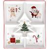Andrea Fontebasso Tognana | Piatto Serving cm 22x26 NEW MILK&C Happy Santa