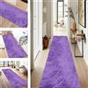 SUCERU Tappeto Passatoia per Corridoio Antiscivolo 70X250CM Tappeto Runner Viola chiaro Lavabile Tappeto Cucina Camera da Letto Porta d'Ingresso Tappeto Soggiorno Poliestere Tappeti Runner Tappetini