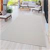 TT Home Tappeto Giardino per Esterno Balcone Tappeto Cucina Monocromatico Moderno, Colore:Ivory, Dimensione:140x200 cm