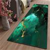 ZJXSNEH Zerbino da cucina 3D stampa pavimento tappetino corridoio soggiorno balcone bagno tappetino antiscivolo tappeti tappeti per il bagno-Modello di marmo verde. 60x140cm