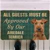 Generic zerbino ingresso casa Deve essere approvato dal nostro zerbino per cani Airedale Terrier