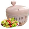 Luieonm Centrifuga per insalata, piccola rondella per insalata e centrifuga, 800 ml, base antiscivolo con scolapasta per una preparazione efficiente in cucina, campeggio, picnic