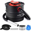 LEHMANN Bidone Aspiracenere per Stufa a Pellet, Camino e Barbecue, 15L, Aspiratore per Cenere ad Alte Temperature, Robusto Serbatoio, Filtro HEPA in Cestello Metallico, Funzione Soffiaggio