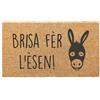 Social crazy Tappeto zerbino personalizzato - brisa fer l'èsen - cocco naturale ideale per ingressi (Cocco naturale, 60x40 cm)
