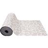 SaRani Tappeto Guida Passatoia Corsia Cucina Gomma Antiscivolo Ghirigori Foglie Beige (325x50 cm)