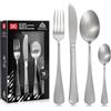 Dc Casa Posate Acciaio Inox, Set Posate 16 Pezzi, Set Posate 4 Persone, Design Raffinato e Moderno(Argento Satinato)