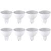Begchy 8PCS 7W Lampadina LED MR16 Base GU5.3 6000K 520LM Luce Bianca per Faretti e Illuminazione Domestica