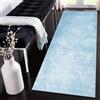 Siunwdiy Tappeto Cucina Antiscivolo Lavabile Tinta unita Azzurro 60x320cm Passatoia Corridoio Tappeti Casa Moderno Tappeto Camera Per Cucina Bagno Soggiorno Passatoia Al Metro