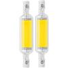 NTZTO Lampadina LED R7S 78mm 25W Dimmerabile 4000K Bianco Naturale,2200LM Equivalente Alogena 150W, Lampadina R7S LED 25W 360° Alta Resa Cromatica per Illuminazione Interna/Esterna Garage Giardino - 2 Pezzi