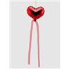 EDG Addobbo Decorazione Pendaglio Palloncino Cuore Albero di Natale Rosso 12cm Vetro