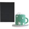 mostsom Stampi in silicone con pizzo per torte, tappetini per goffratura del fondente riutilizzabili per la decorazione di torte, motivo maglione, cupcake, biscotti, cioccolato - Strumenti da forno