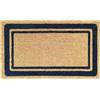 BANZAII TEXTILE INNOVATOR ONLINE Banzaii Zerbino Cocco da Esterno e Interno, Tappeto Antiscivolo 40x70 cm - Border Blu