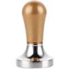 DXEHSEUY Pressino per caffè da 57 mm per caffè espresso in alluminio marrone