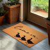 Brubaker Zerbino per Esterni e Interni - Come In - 45 x 75 cm - Tappeto in 100% Fibra di Cocco, Antisporco e Antisdrucciolo - Impermeabile - Ideale per Porta d'Ingresso, Giardino e Terrazza - Marrone