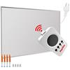 Mephisto Riscaldamento a infrarossi, da parete, a soffitto, a risparmio energetico, con telecomando e termostato WiFi, controllo APP 300 - 1200 W, potenza: 300 W, piedi: senza piedini