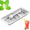 Generic Vaschetta per ghiaccio, 18 scomparti, in acciaio inox, facile da rimuovere, design retrò, per leve, rimuovere cubi