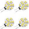 DLEDMOP Lampadine G4 LED Lampadine LED interne G4 2835 SMD AC/DC12V-24V Super Bright bianco caldo Lighting per camper, luci di cupola, luci per barche, 1,5 W-4 pezzi bianco freddo