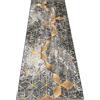 Siunwdiy Tappeto Cucina Moderno Tappeto Cucina Antiscivolo Lavabile Grigio Oro Modello A Diamante Tappeto Corridoio Lungo Tappeto Ingresso Casa Per Cucina Bagno Soggiorno,Grigio,60x340cm