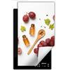 DarHaus Copertura Tappetino Piano Induzione 30x52 cm Cucina Coprifornelli Protezione per Piano Induzione - bianco - uva