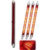 Generico Lampadina Infrarossi 1300W, Lampada Alogena R7S 254mm 1300W Dimmerabile, Lampadine Riscaldatore Rubino 1300LM, Nessuno Sfarfallio, 10mm Ø, Lampadina Riscaldante Infrarossi per Heatmaster U3, 4 Pezzi