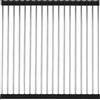Generic Scolapiatti pieghevole per lavello in acciaio inox, ripiano per filtro dell'acqua per verdure e piatti, resistente al calore, organizer da appoggio (nero, 35 x 50 cm)