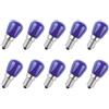 Aiwerttes Lampadina a LED E14, 3 W, E14, piccola vite Edison, AC 220 - 240 V, per Halloween, Natale/Sale, non dimmerabile, blu (confezione da 10)