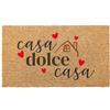 Social crazy Tappeto zerbino personalizzato - casa dolce casa 2 - cocco naturale ideale per ingressi (Cocco naturale, 40x60 cm)