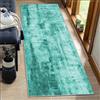 BORKOY ‌Tappeto Cucina e Corridoio 3 metri Verde chiaro Tinta Unita Antiscivolo Lavabile - Passatoia Lunga Moderna Pelo Corto per Soggiorno Camera da Letto Ingresso - Morbido e Resistente，100x300cm