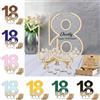 Condlin Libro degli ospiti per il 18° compleanno con nome personalizzato alternativo con 30/50/80/100 cuore firma degli ospiti per 18° compleanno libro degli ospiti per ricevimento segni di compleanno per