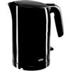 Braun WK 3110 BK bollitore | Capacità 1,7 l | 3.000 Watt | Sistema di cottura a pressione | Filtro anticalcare estraibile | Grande indicatore del livello dell'acqua | Senza BPA | Nero