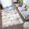 TAPISO Valley Tappeto Soggiorno Pelo Corto Design Moderno Motivo Astratto Sfumato Marocchino Tonalità Taupe Grigio Salotto Soggiorno Camera Sala Ragazzi Ufficio Oeko-Tex 160 x 220 cm