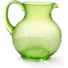 ARCA, Caraffa 2 Litri in Plastica Acrilica, Brocca per Acqua, Succhi di Frutta, Cocktail e Altre Bevande, Collezione Hammered, Colore Verde