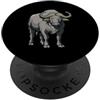 Wildlife Apparel & Co. Africa e animali marini - Cape Buffalo PopSockets PopGrip Adesivo