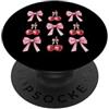 Coquette Bow Aesthetic Cherry Graphic Wo Pink Coquette Bow Cherry Ribbon Estetica Ragazzi Giovani PopSockets PopGrip Adesivo