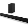 LG SG10TY Soundbar TV 420W, 3.1 Canali con Subwoofer Wireless, Installazione a Filo Muro, Spessore 3,25cm, Dolby Atmos, Wi-Fi, Spotify Connect, Airplay2, WOWCAST, Ottico, USB, HDMI