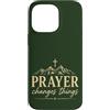 Faith Revival Studio Custodia per iPhone 14 Pro Max La preghiera cambia le cose Fede cristiana Croce Montagne